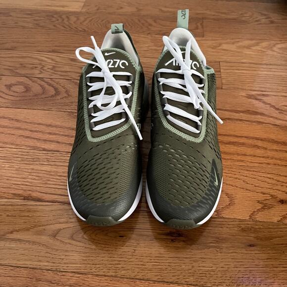 Nike Air Max 270 Womens Size 9 Medium Olive White-Oil Green Sneakers Athletic - Picture 2 of 10